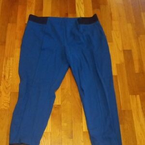 teal green pants with Black Waistband accent, 1x